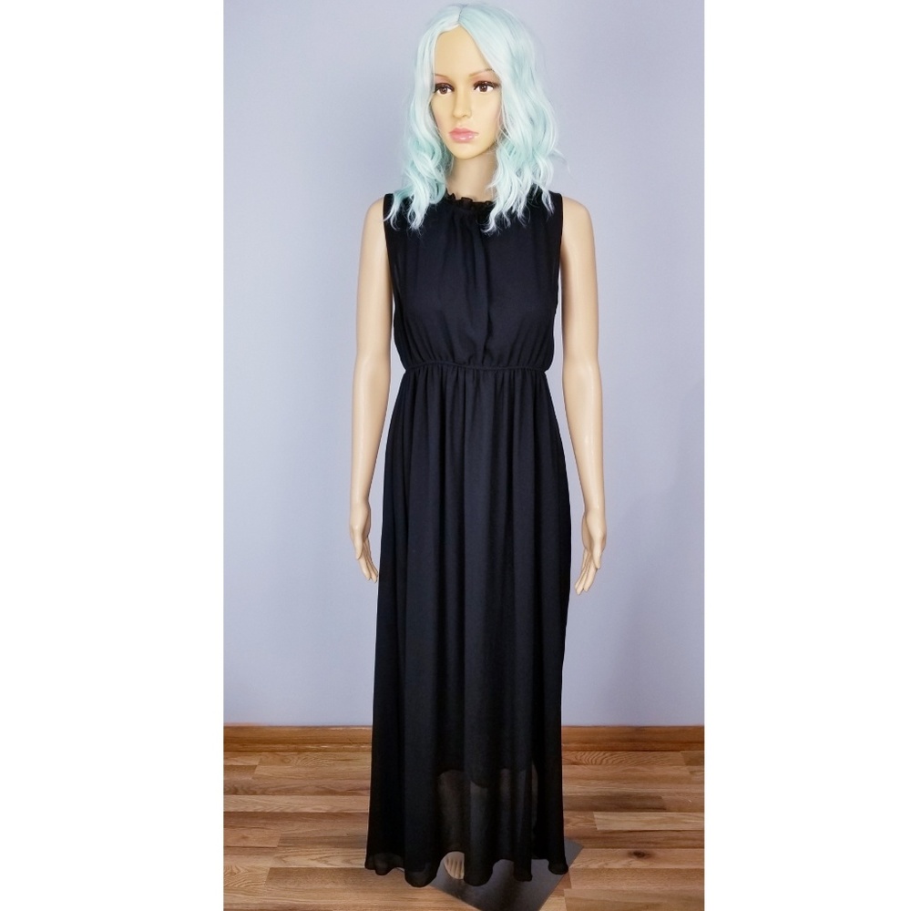 Black maxi dress